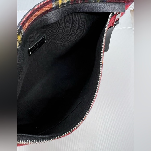 Loewe Red Tartan Plain T-Pouch - Picture 9 of 11